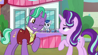 Firelight winking at Starlight Glimmer S8E8