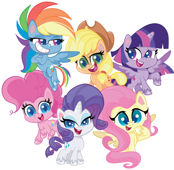 My Little Ponies characters , Pinkie Pie Rainbow Dash Twilight