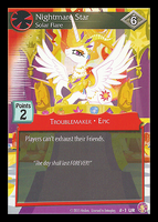 Nightmare Star, Solar Flare card MLP CCG