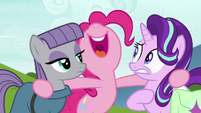 Pinkie Pie squealing with excitement S7E4