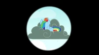 Uh, remember what happened last time we saw a pony atop a thundercloud?
