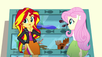 Sunset Shimmer unsure about a fish SS7