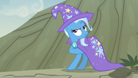 Trixie reaching into her cloak S7E17