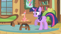 Twilight "what is Celestia's pet doing here?" S01E22