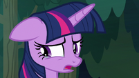 Twilight crying offended at Pinkie's words S8E13