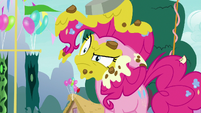 Pinkie Pie covered in pie filling S7E23