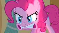 Pinkie Pie huffy telling Spike what to say S1E25