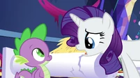 "Spike, you've got to get back to that spa and stall her! Whatever you do, don't let her come home!"