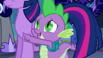 Spike brings up Celestia S5E26