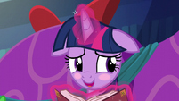 Twilight Sparkle blushing "I was not!" S6E8