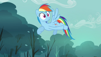 Rainbow Dash watching Scootaloo spin S3E6