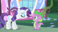 Rarity tells Spike how bad he smells S1E25