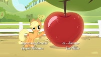 Applejack talking about the big apple S4E07