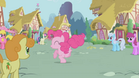 Watching Pinkie Pie jump around after Applejack saves the day.