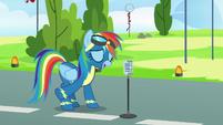 Rainbow Dash finishes her introduction S7E7