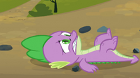 Spike lying on the floor S3E09