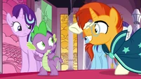 Come on, Spike, don't leave a pony hanging.