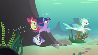 Terramar guides Twilight and CMC to Seaquestria S8E6