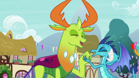 Thorax and Princess Ember high-hoof S7E15