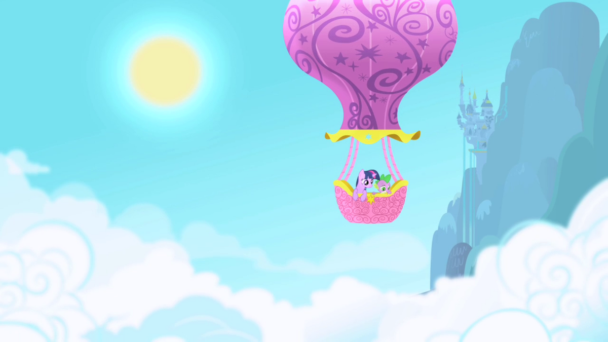 Pink my little pony online with balloons
