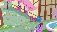 Daisy, Lily, and Rose in Ponyville S4E12