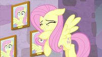 Fluttershy giving an amused giggle MLPS3