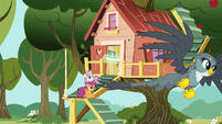 Gabby soars toward Ponyville; CMCs follow S6E19