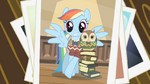 Picture of Rainbow Dash with the owl S2E07