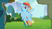 Rainbow appears before the Young Six S8E9