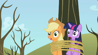 Twilight & Applejack hear scream S2E10