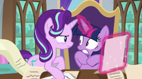 Twilight startled by Starlight's yelling S9E1
