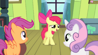 Apple Bloom "to some incredibly hard-to-reach town" S4E17