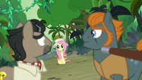 Caballeron and Rogue look at Fluttershy S9E21