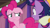 Pinkie Pie sad and tearing up S9E16