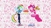 Rainbow Dash tasting Pinkie Pie's cake EGDS