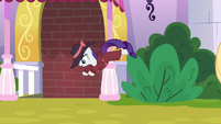 Rarity jumping out of the bushes S9E4