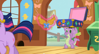 Twilight running towards Fluttershy