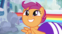 Scootaloo introduces herself to Bow and Windy S7E7