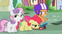 Sad Apple Bloom is sad.