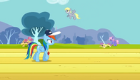 Derpy flying in the background S2E22