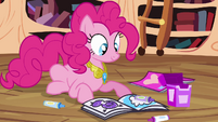 Pinkie Pie with coloring book S4E01