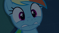 Rainbow Dash looking really scared S6E15