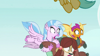 Silverstream, Smolder, and Yona fall out of the air S8E1