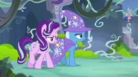 Starlight and Trixie leave the feelings forum S7E17