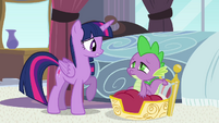 Twilight and Spike "middle of the night" S4E01