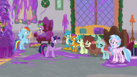 Twilight tells Young Six to clean up the mess S8E16