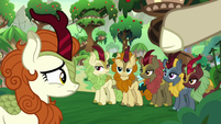 Autumn Blaze looking at her friends S8E23