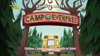 Legend of Everfree 'Camp Everfree sign' - Albanian