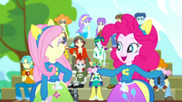 Pinkie "thanks for joining my cheering club" SS4