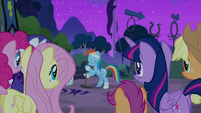 Rainbow Dash approached by friends S6E7